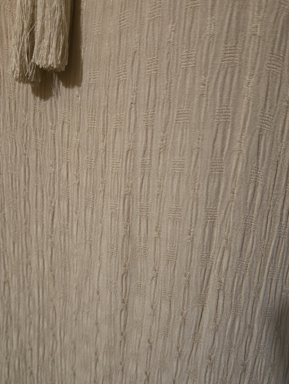 BCX Sand Color Lightweight Textured Blouse - Picture 4 of 8